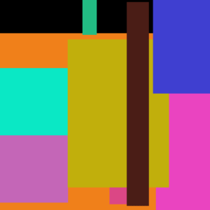 Blue Yellow Pink Natural