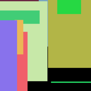 Knife Chicken Bed Blue Hair