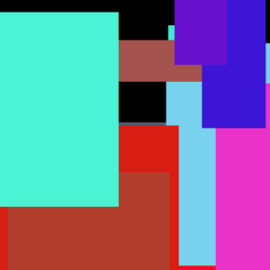 Blue Galaxy Rooster Medium