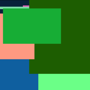 Chicken Table Blue Album Cushion