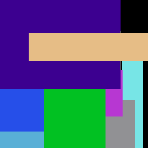 Medium Bed Diamond Moustache - obrazek 1