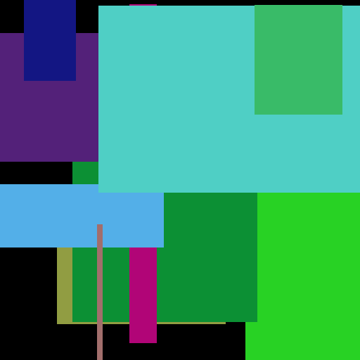 Brown Washer Table Natural - obrazek 1